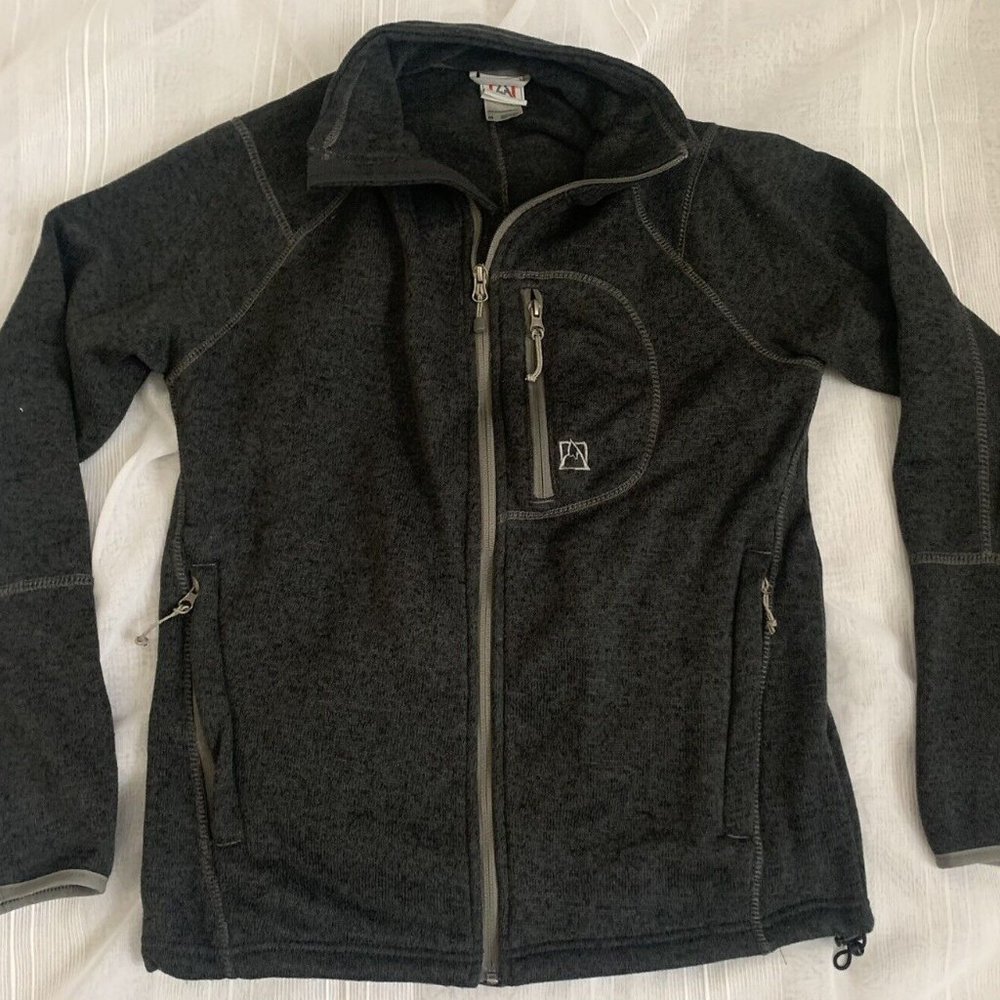 Avalanche Men's Size M Full Zip Thick Knit Fleece Lined Mockneck Jacket-